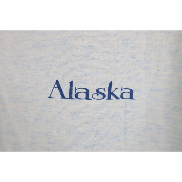 Vintage 90s Streetwear Mens Large All Over Print Alaska Cruise Ship T-Shirt USA - Picture 4 of 16